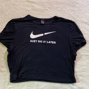 Just Do It Later- crop top